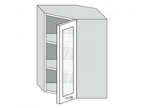 19.60.3у Шкаф настенный (h=913) угловой на 600мм со стекл. дверцей в Екатеринбурге - магазин96.com | фото