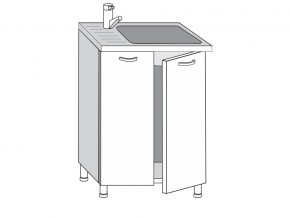 2.60.2м Шкаф-стол на 600мм под врезную мойку с 2-мя дверцами в Екатеринбурге - магазин96.com | фото