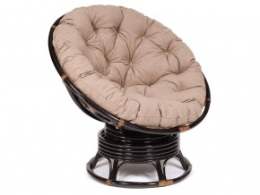 Кресло-качалка Papasan w 23/01 B с подушкой Antique brown, экошерсть Коричневый в Екатеринбурге - магазин96.com | фото