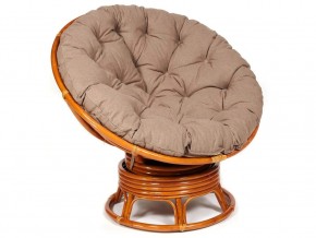 Кресло-качалка Papasan w 23/01 B с подушкой Cognac, экошерсть Коричневый в Екатеринбурге - магазин96.com | фото