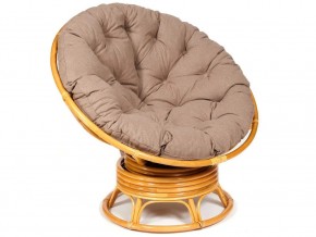 Кресло-качалка Papasan w 23/01 B с подушкой Honey, экошерсть Коричневый в Екатеринбурге - магазин96.com | фото