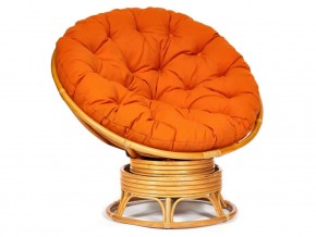 Кресло-качалка Papasan w 23/01 B с подушкой Honey, ткань Оранжевый в Екатеринбурге - магазин96.com | фото