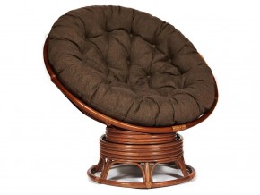 Кресло-качалка Papasan w 23/01 B с подушкой Pecan, ткань Коричневый в Екатеринбурге - магазин96.com | фото