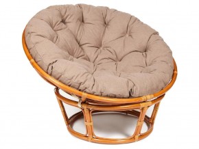 Кресло Papasan 23/01 W с подушкой Cognac, экошерсть Коричневый в Екатеринбурге - магазин96.com | фото