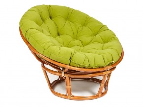 Кресло Papasan 23/01 W с подушкой Cognac, флок Олива в Екатеринбурге - магазин96.com | фото