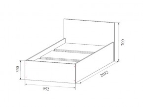 Кровать одинарная (Без матраца 0,9*2,0) в Екатеринбурге - магазин96.com | фото