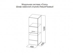 Шкаф навесной (глухой) Левый в Екатеринбурге - магазин96.com | фото