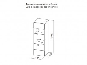 Шкаф навесной (со стеклом) в Екатеринбурге - магазин96.com | фото