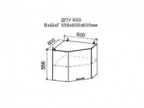 Шкаф верхний ДПУ600 угловой в Екатеринбурге - магазин96.com | фото